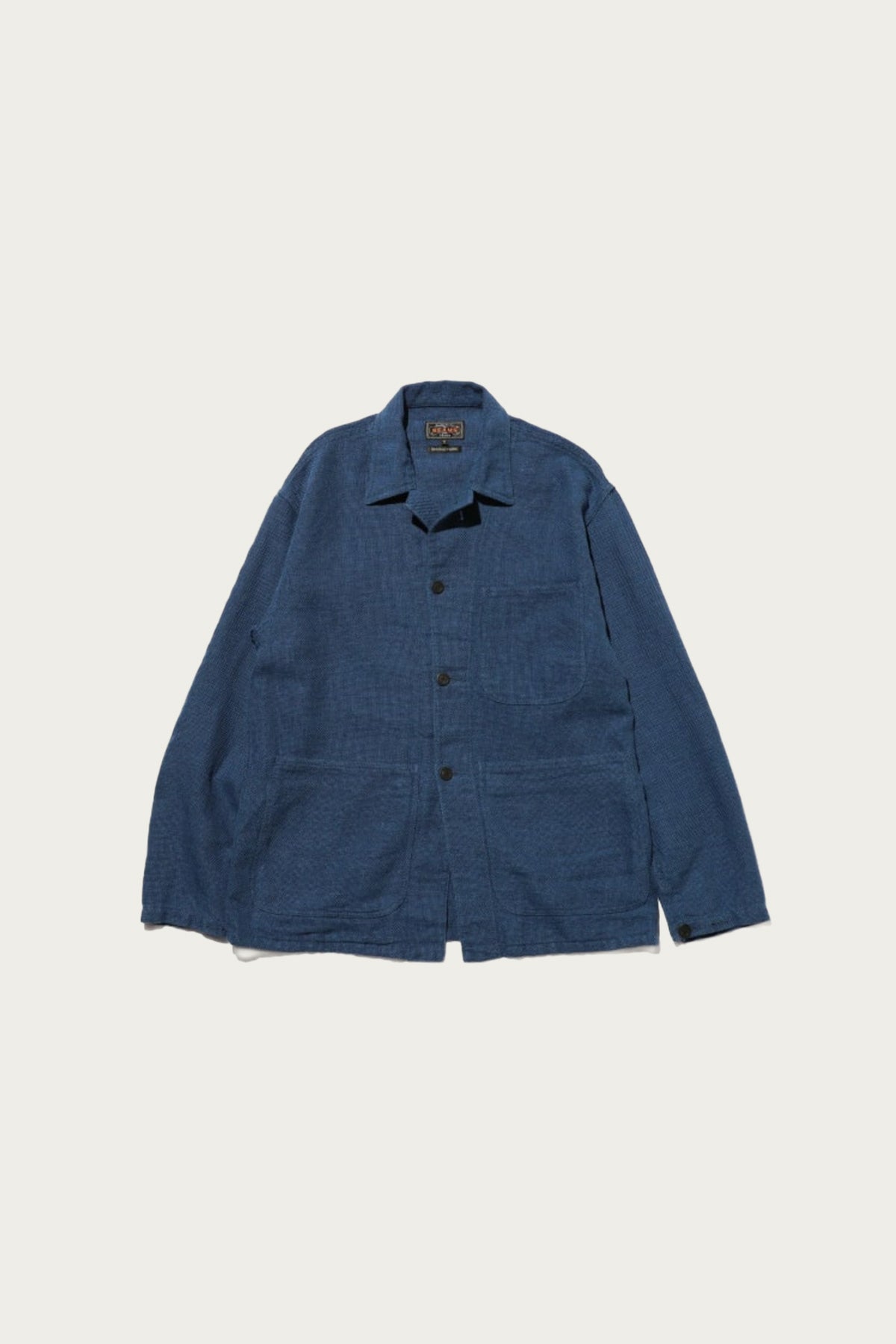 Beams Plus - MIL Chore Jacket Cotton Linen - Navy - Canoe Club