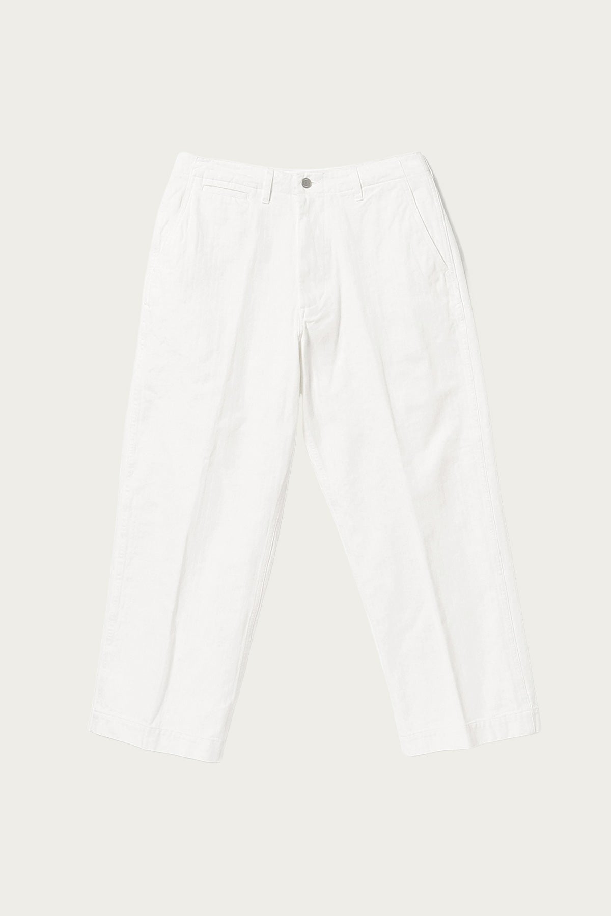 Beams Plus - MIL Trousers Herringbone - White - Canoe Club