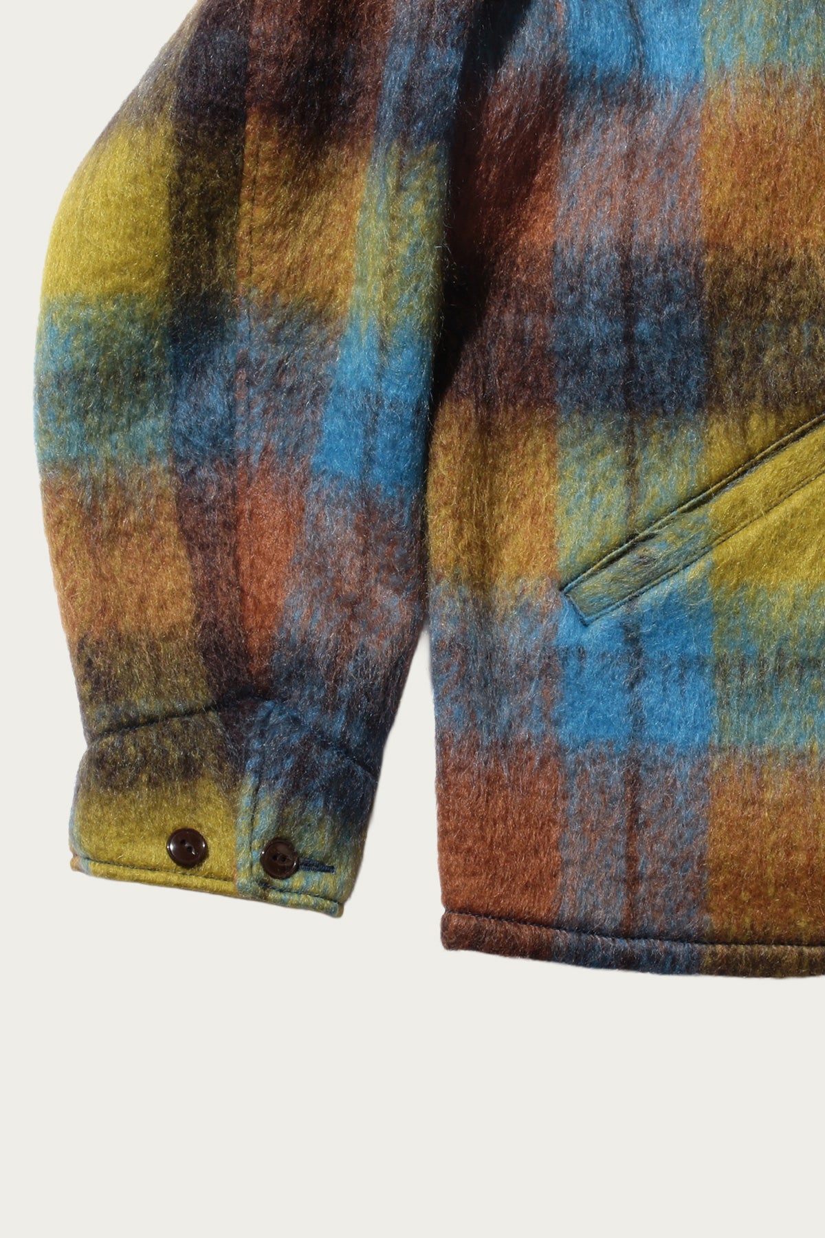 Beams Plus - Sports Jacket Wool Plaid - Brown/Turquoise - Canoe Club