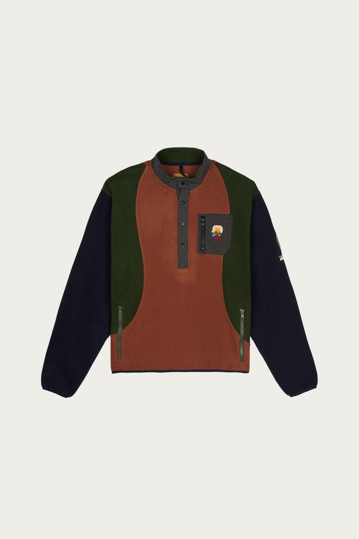Brain Dead - Brain Dead Equipment Ripstop Pullover Fleece Jacket - Navy - Canoe Club