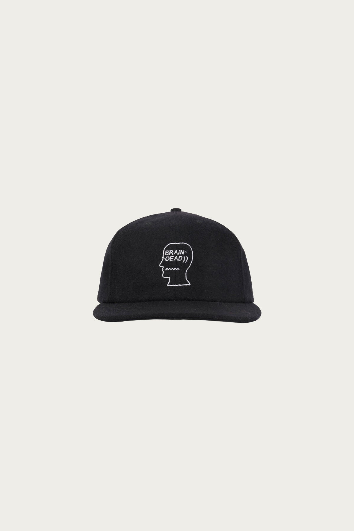 Brain Dead - Flannel Logohead 6 Panel Hat - Black - Canoe Club