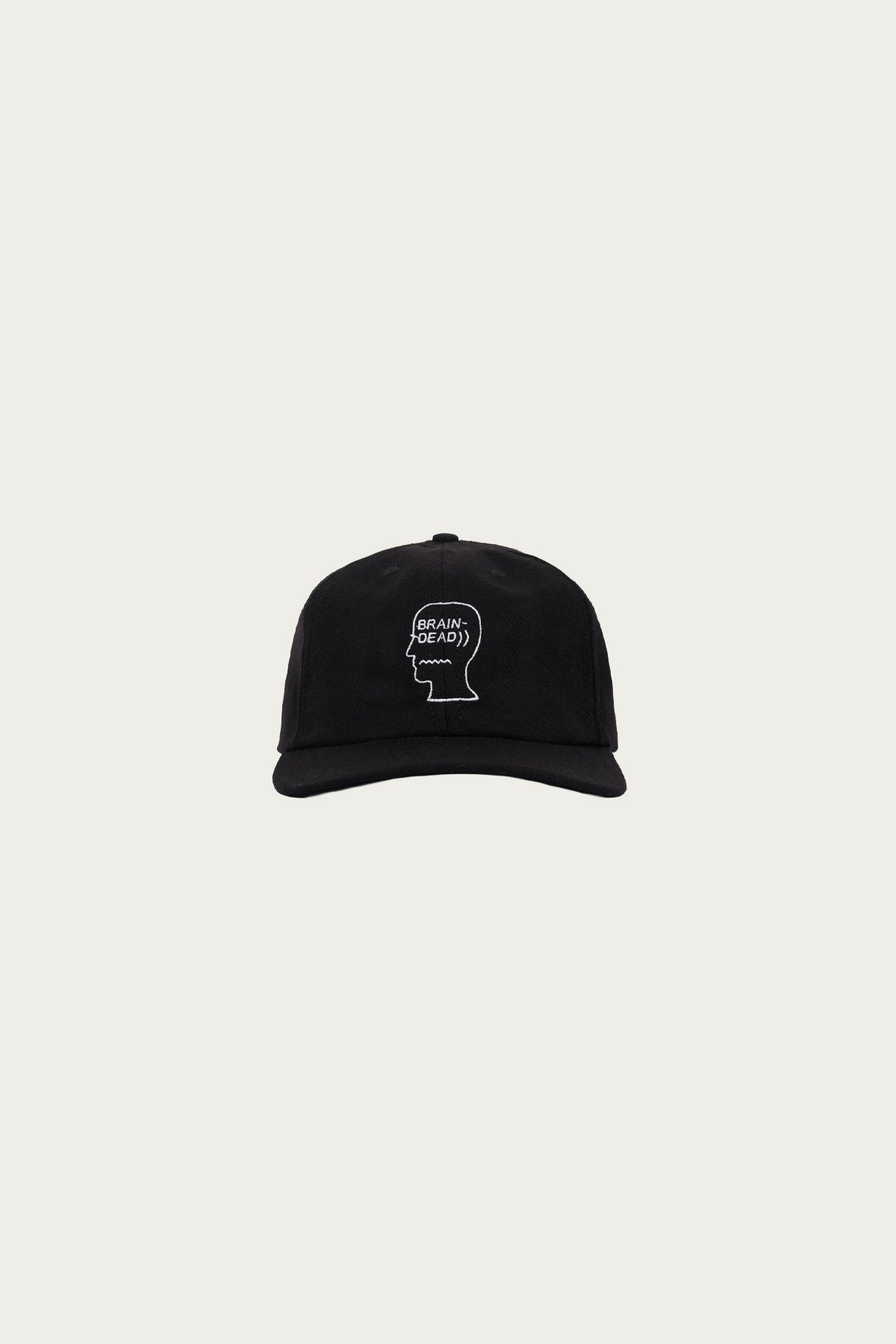 Brain Dead - Flannel Logo Head 6 Panel Hat - Black - Canoe Club