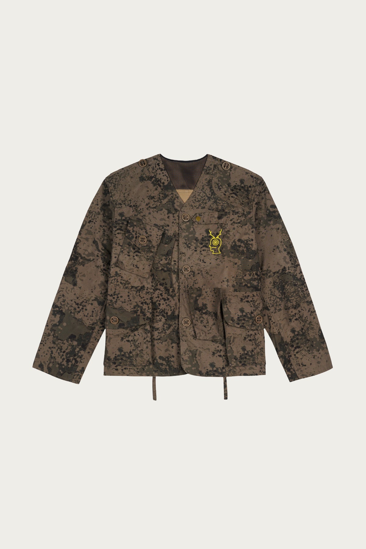 Brain Dead - South2 West8 x Braindead Tenkara Cardigan - Grey - Canoe Club