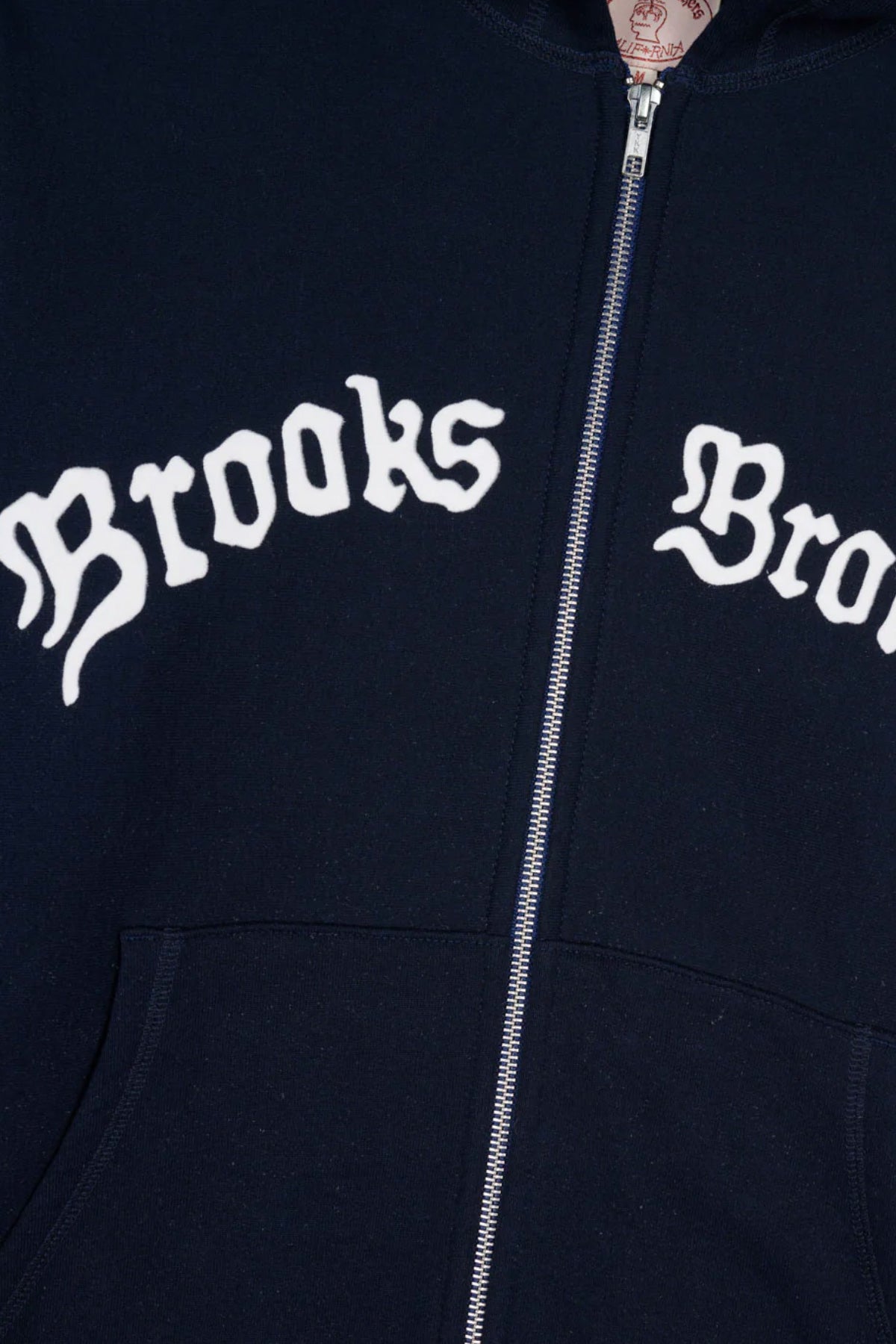 Brain Dead - Brain Dead x Brooks Brothers California Logo Zip Hoodie - Navy - Canoe Club