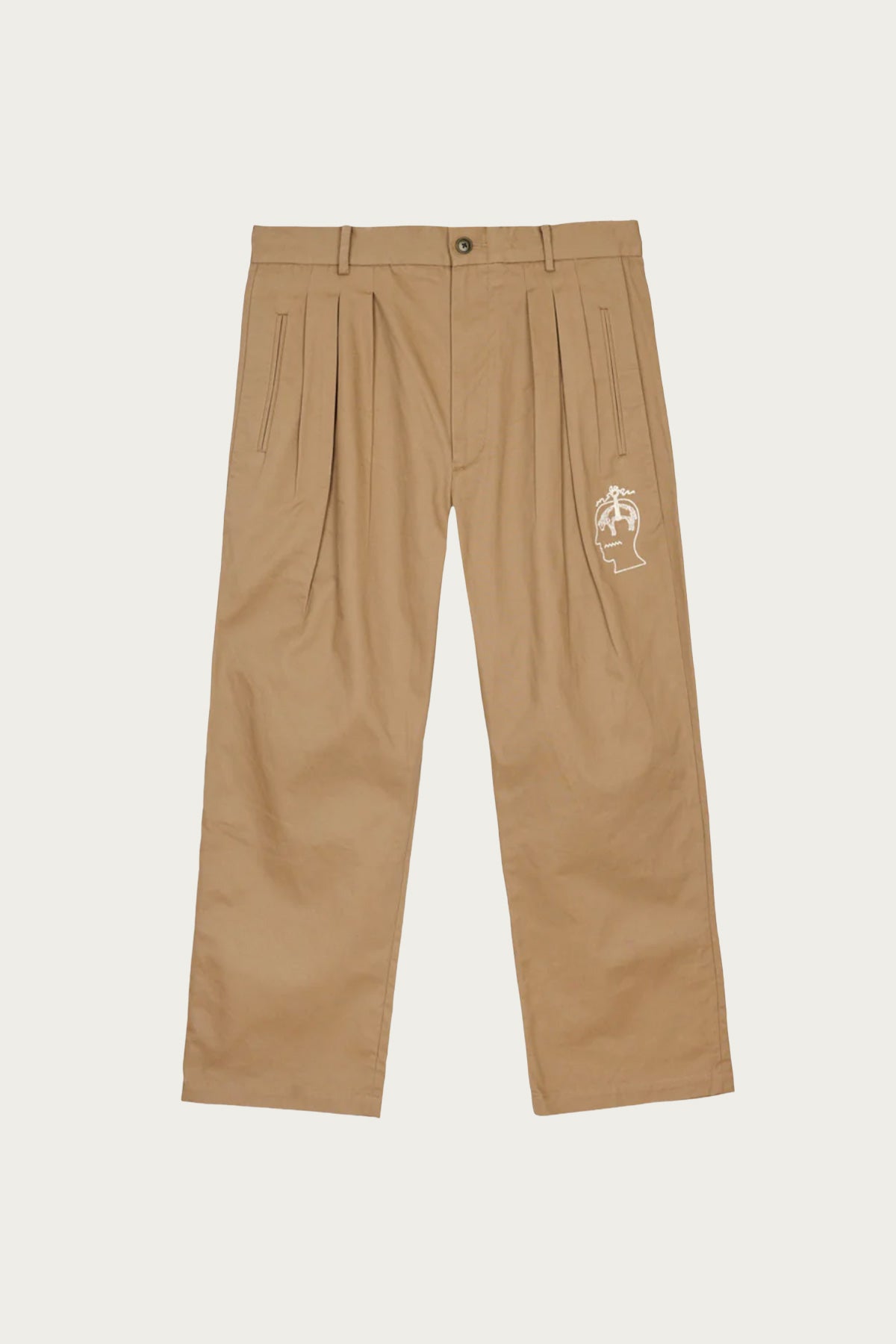Brain Dead - Brain Dead x Brooks Brothers California Pleated Trousers - Desert - Canoe Club
