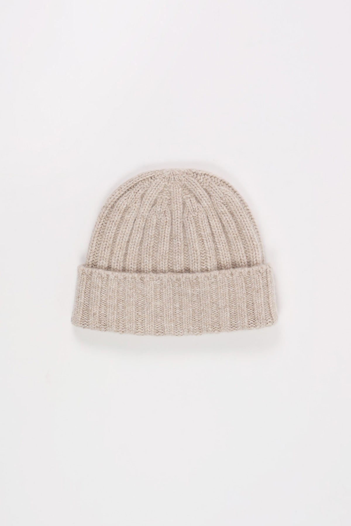 Cableami - Cashmere 2x2 Rib Watchcap - Lt. Beige - Canoe Club