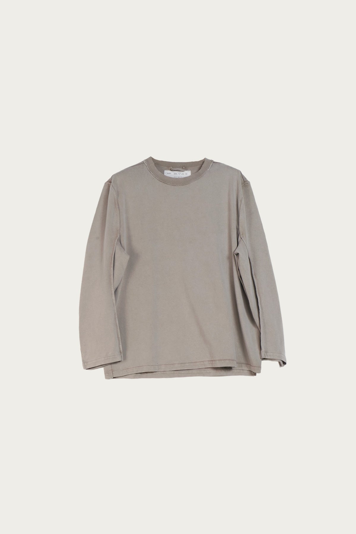 Camiel Fortgens - Big Tee LS - Taupe Heavy Jersey - Canoe Club