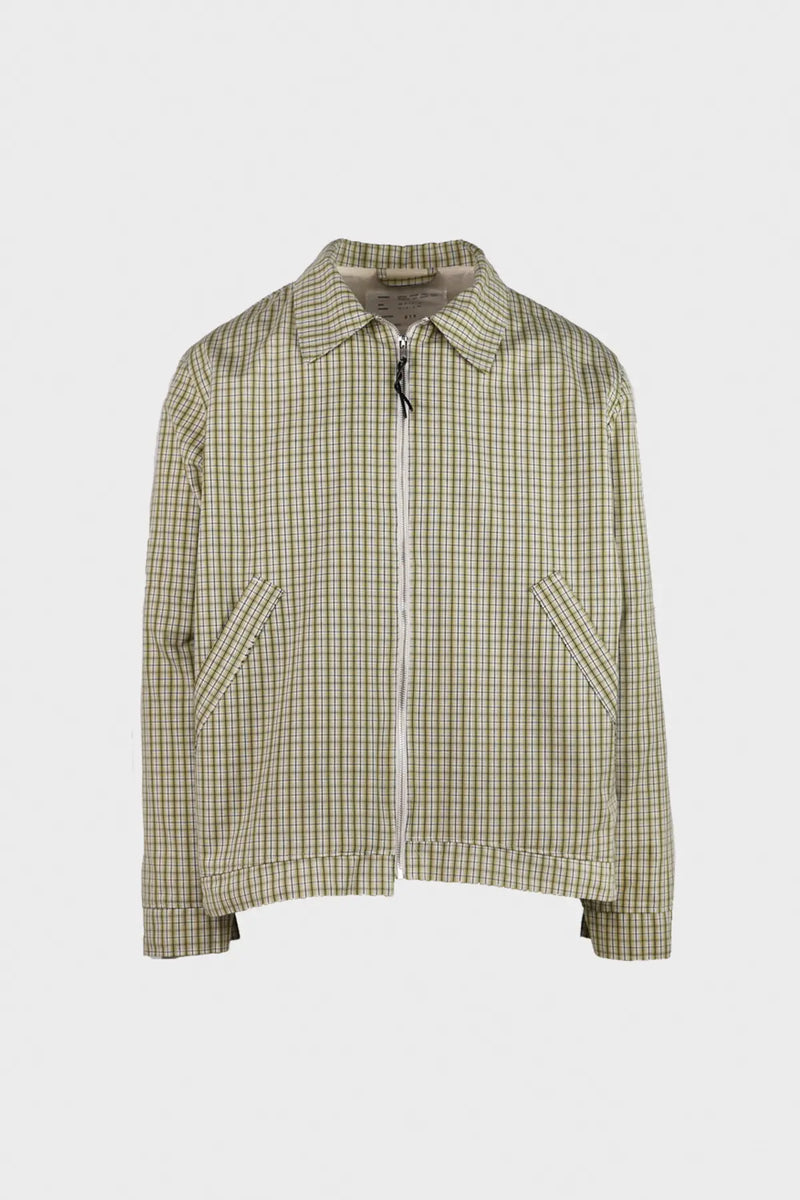 Camiel Fortgens Custom Cotton Check Simple Jacket | Green Check | Canoe Club