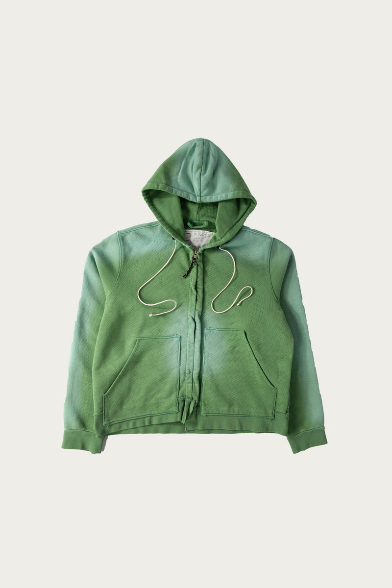 Camiel Fortgens Fitted Zip Hoodie | Sun Faded Green | Canoe Club