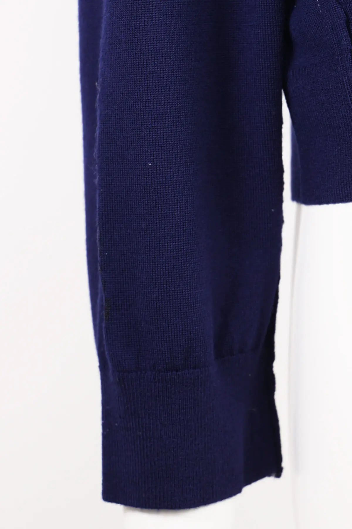 Camiel Fortgens - Merino Wool Knit Frankenstein V-Neck - Navy - Canoe Club