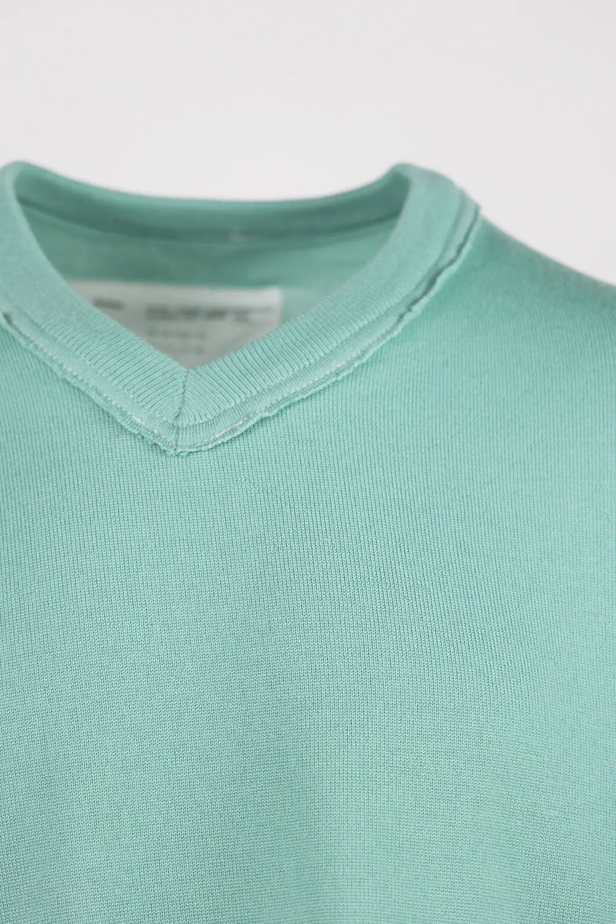 Camiel Fortgens - Merino Wool Knit Frankenstein V-Neck - Sage - Canoe Club