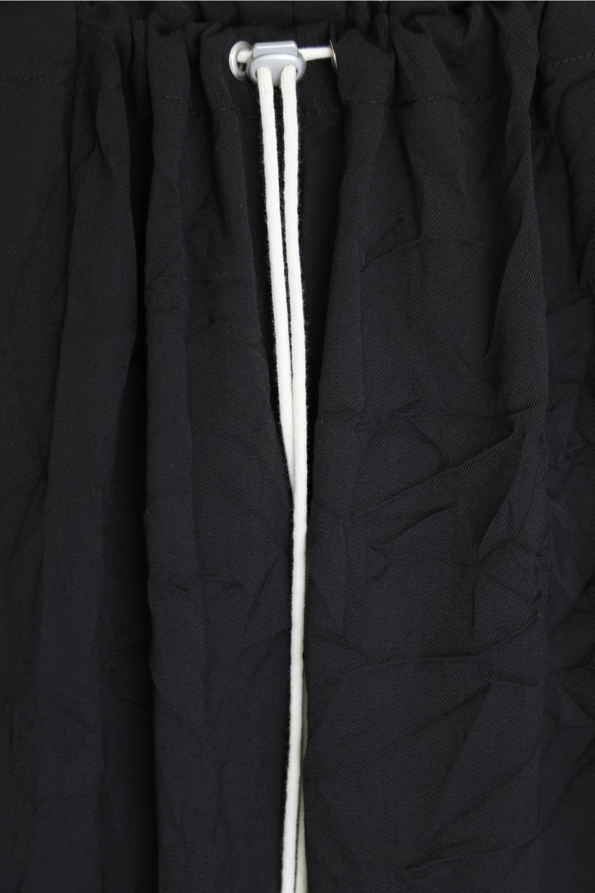 Camiel Fortgens - Simple Pants - Black Wrinkled Wool/Poly Twill - Canoe Club