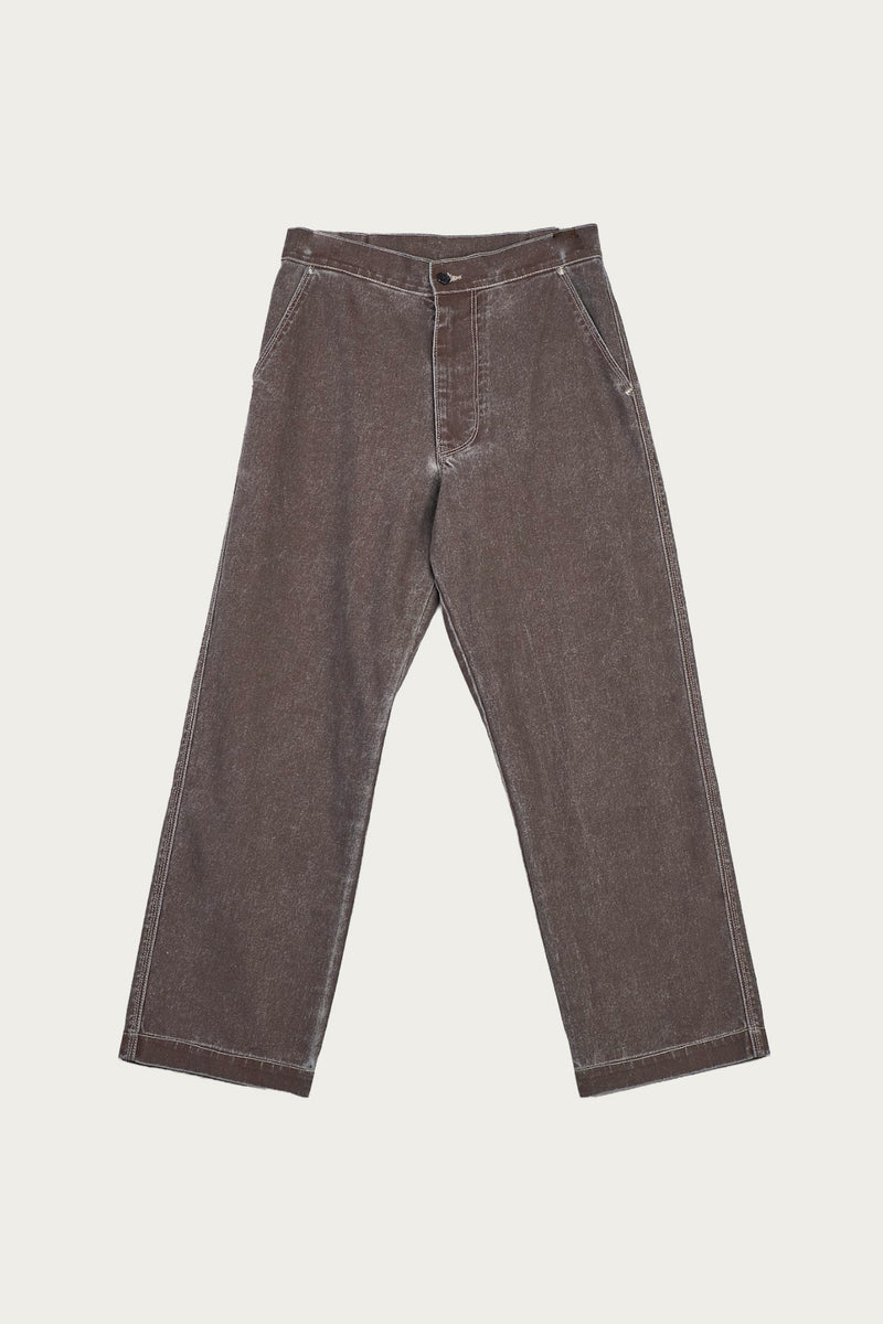 Camiel Fortgens Straight Jeans | Brown Coated Denim | Canoe Club