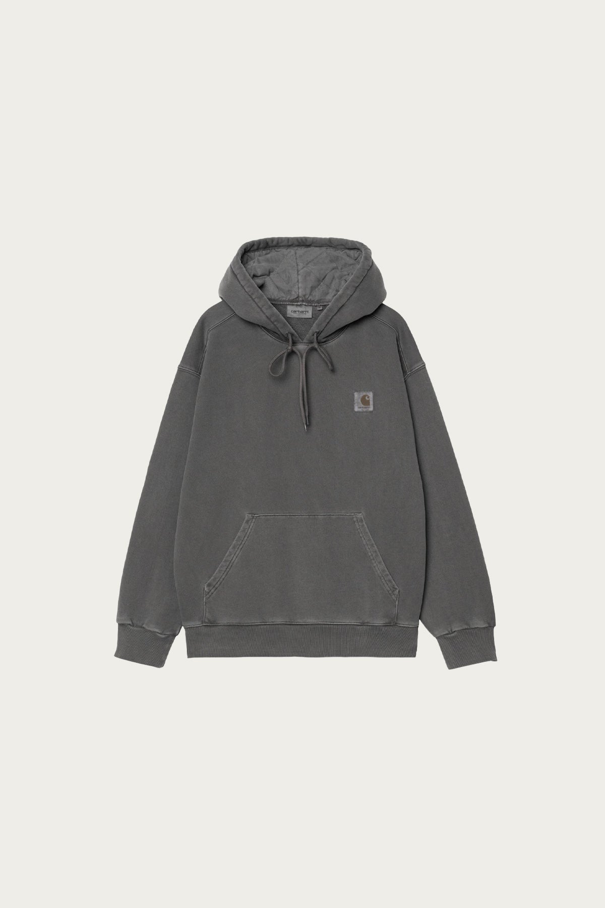 Carhartt Work In Progress - Hooded Nelson Sweat - Graphite Garment Dyed - Canoe Club
