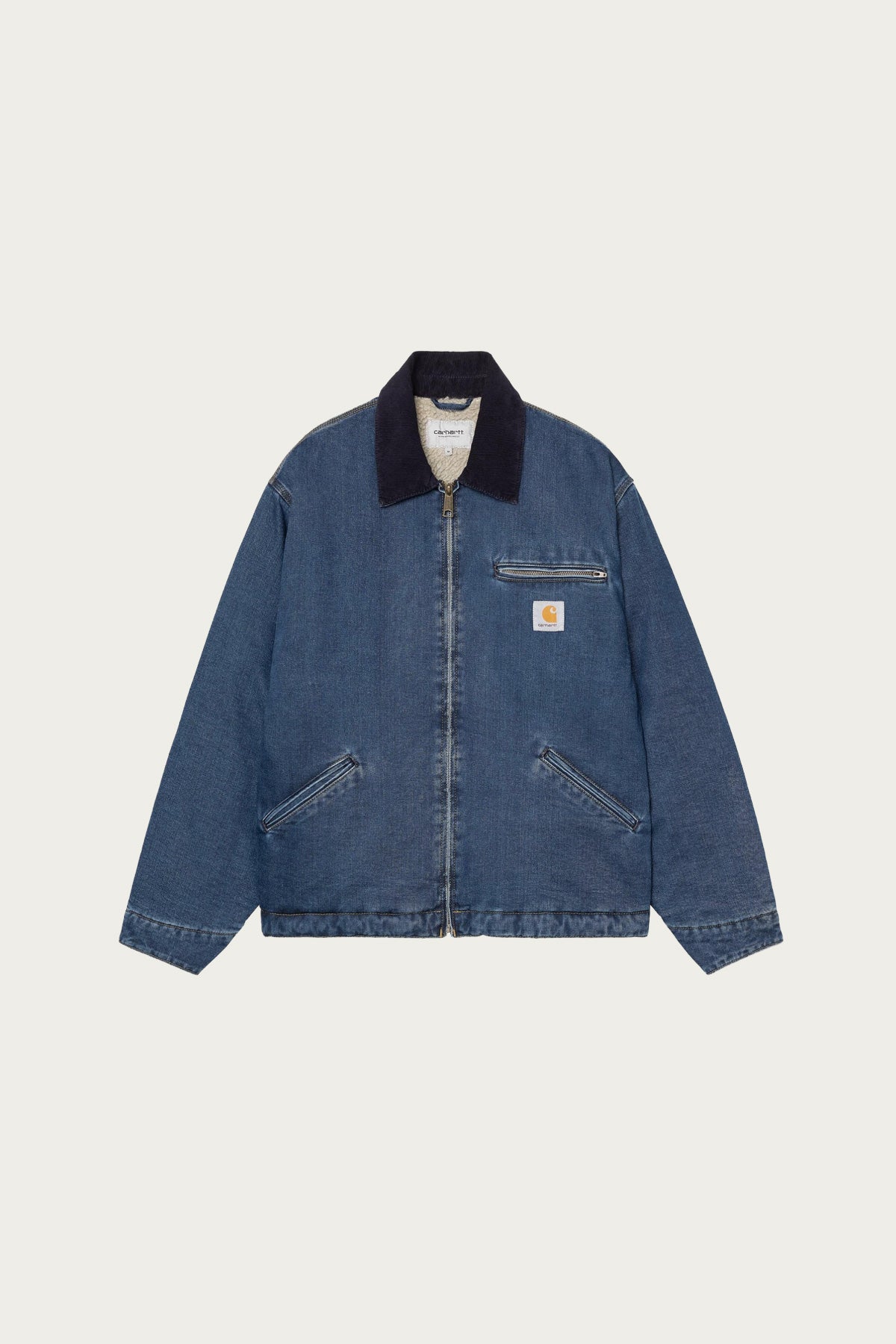 Carhartt Work In Progress - OG Detroit Jacket - Blue/Dark Navy Stone Washed - Canoe Club