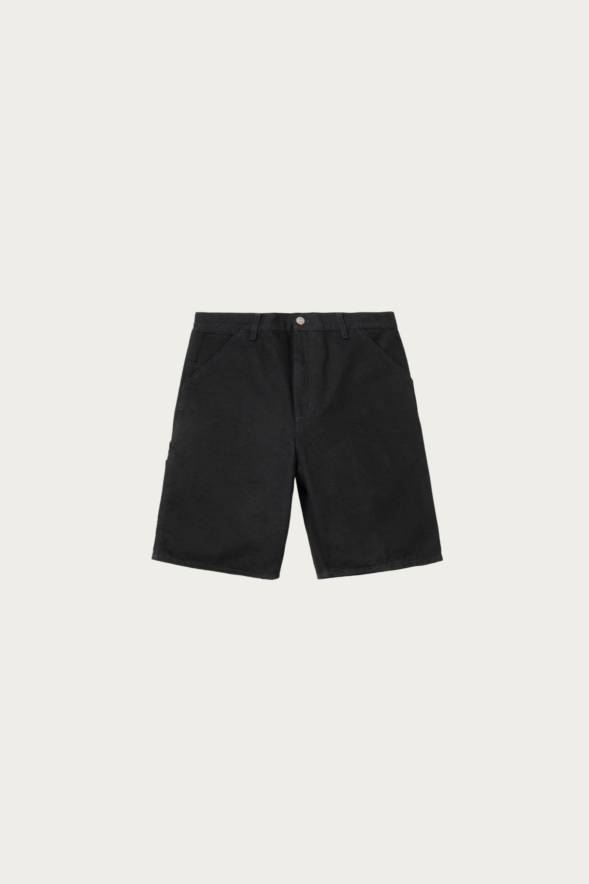 Carhartt Work In Progress - Single Knee Short - Black Rinsed - Canoe Club