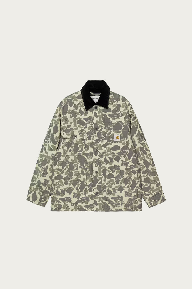 carhartt state coat カモ柄 Carhartt WIP jacket Skyton Liner men's green color I032990.1YFXX