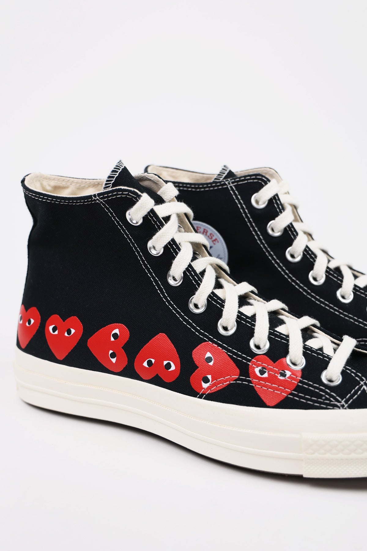 Comme des Garçons PLAY - CdG PLAY x Converse Chuck Taylor Hi - Black/Red Hearts - Canoe Club