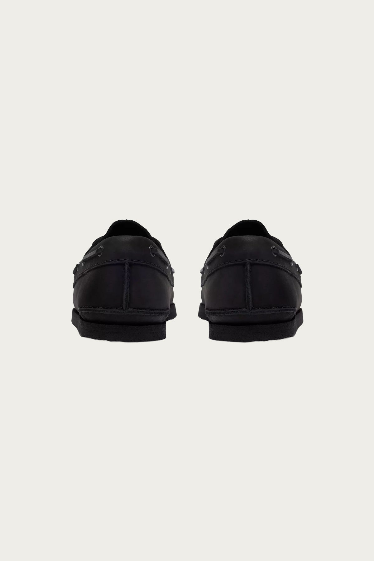 Clarks - Godney Boat - Black Leather - Canoe Club