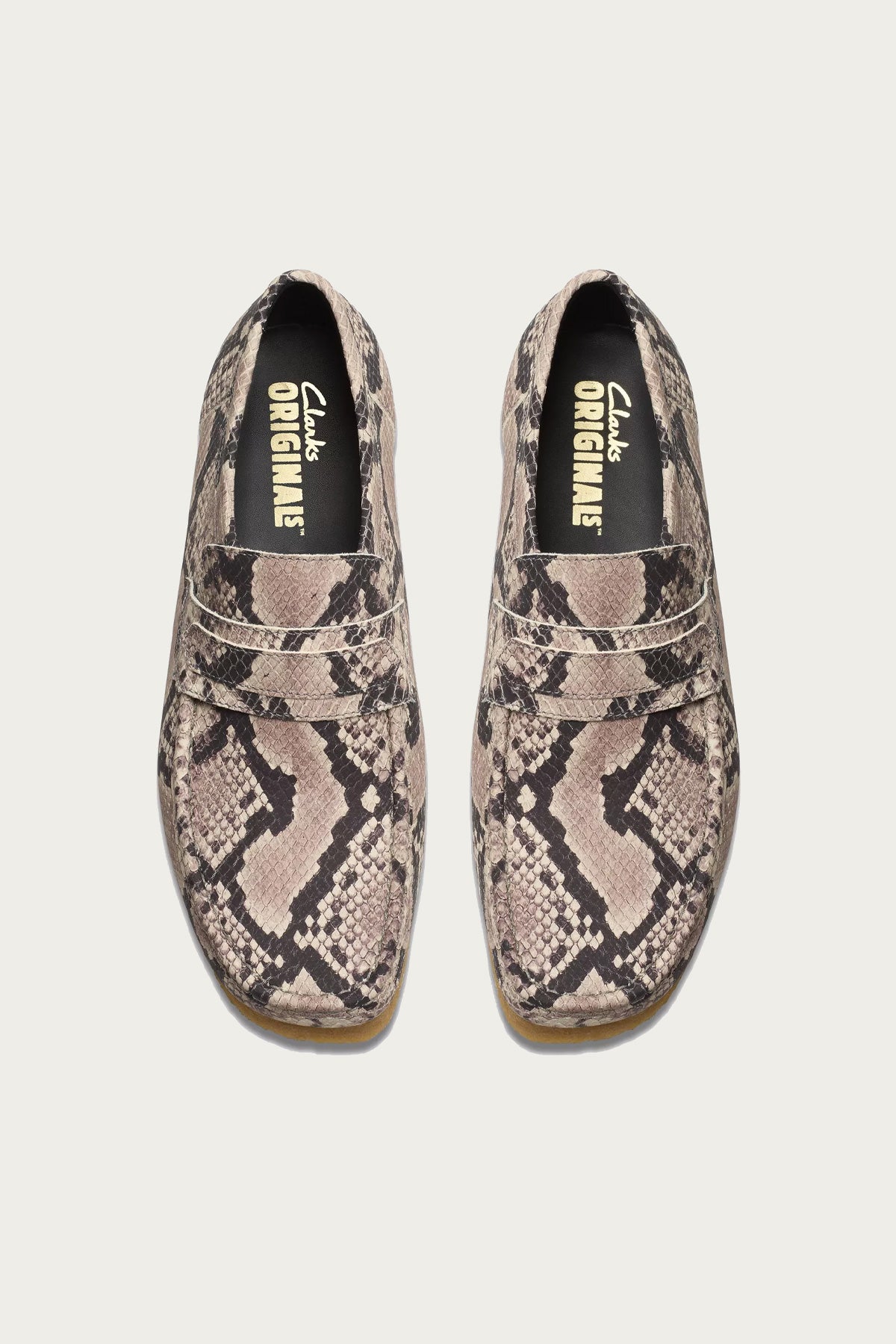 Clarks - Wallabee Loafer - Grey Snake Leather - Canoe Club