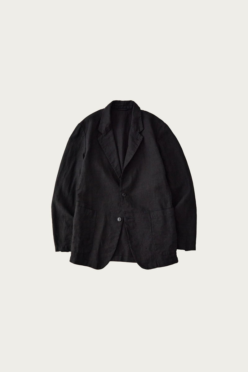 Confect Linen Canvas Jacket | Black | Canoe Club