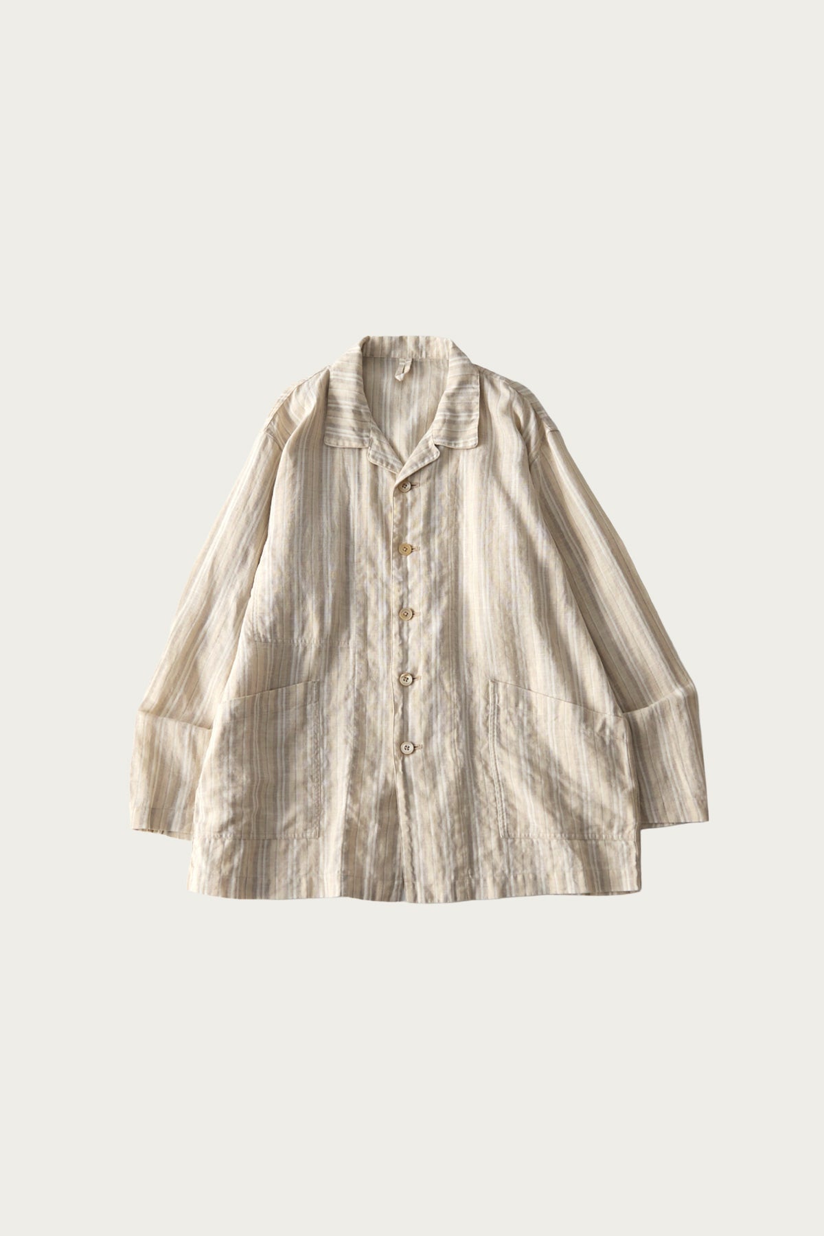 CONFECT - Linen Natural Stripe Jacket - Stripe - Canoe Club