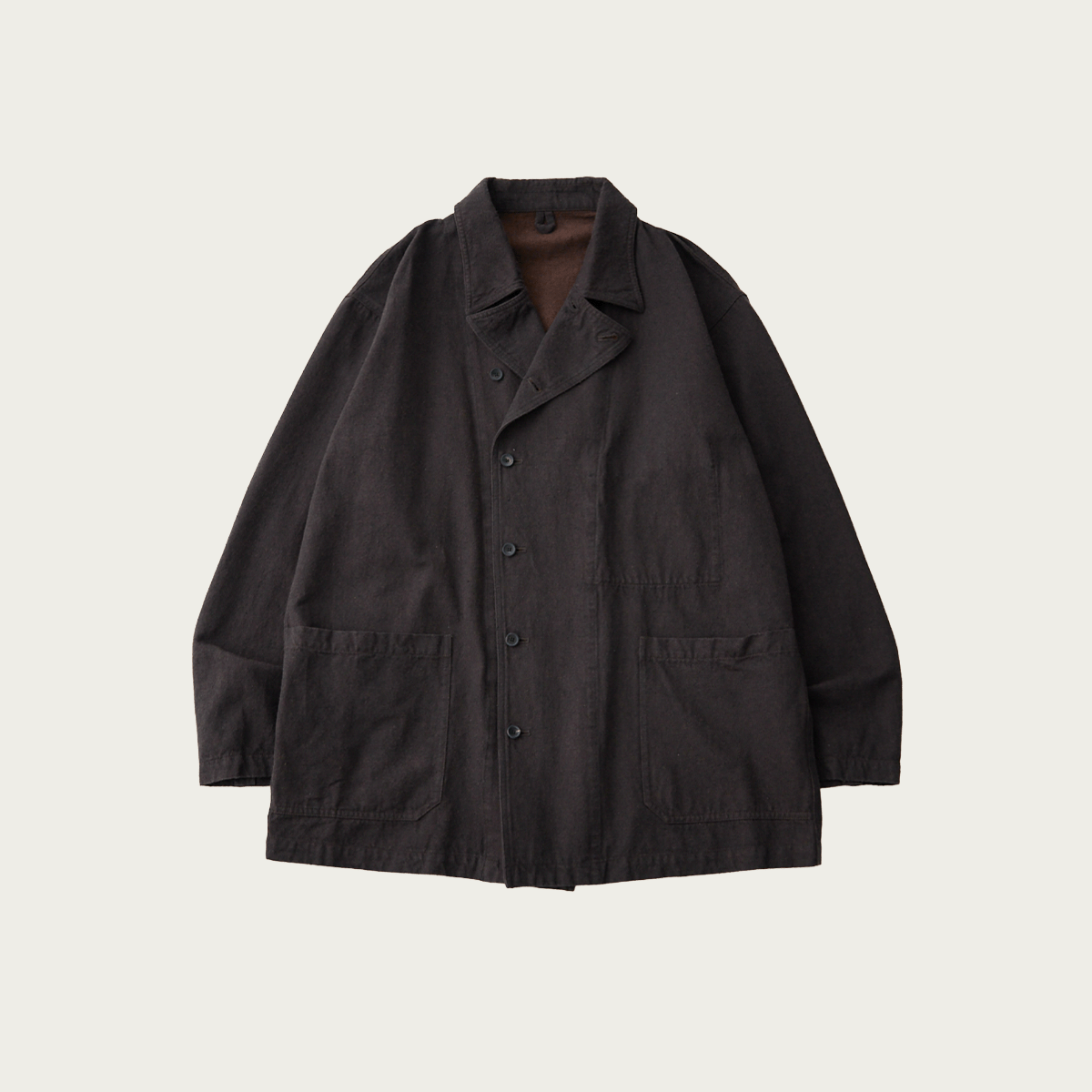 CONFECT Silk Linen Cotton Nep Shirt Jacket | Brown | Canoe Club