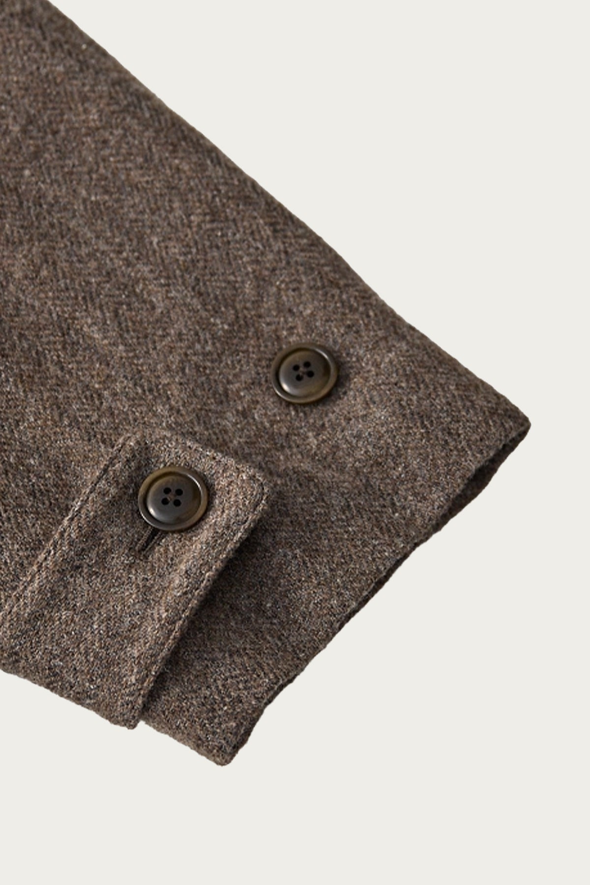 CONFECT - Wool Linen Soft Tweed Raglan - Brown - Canoe Club