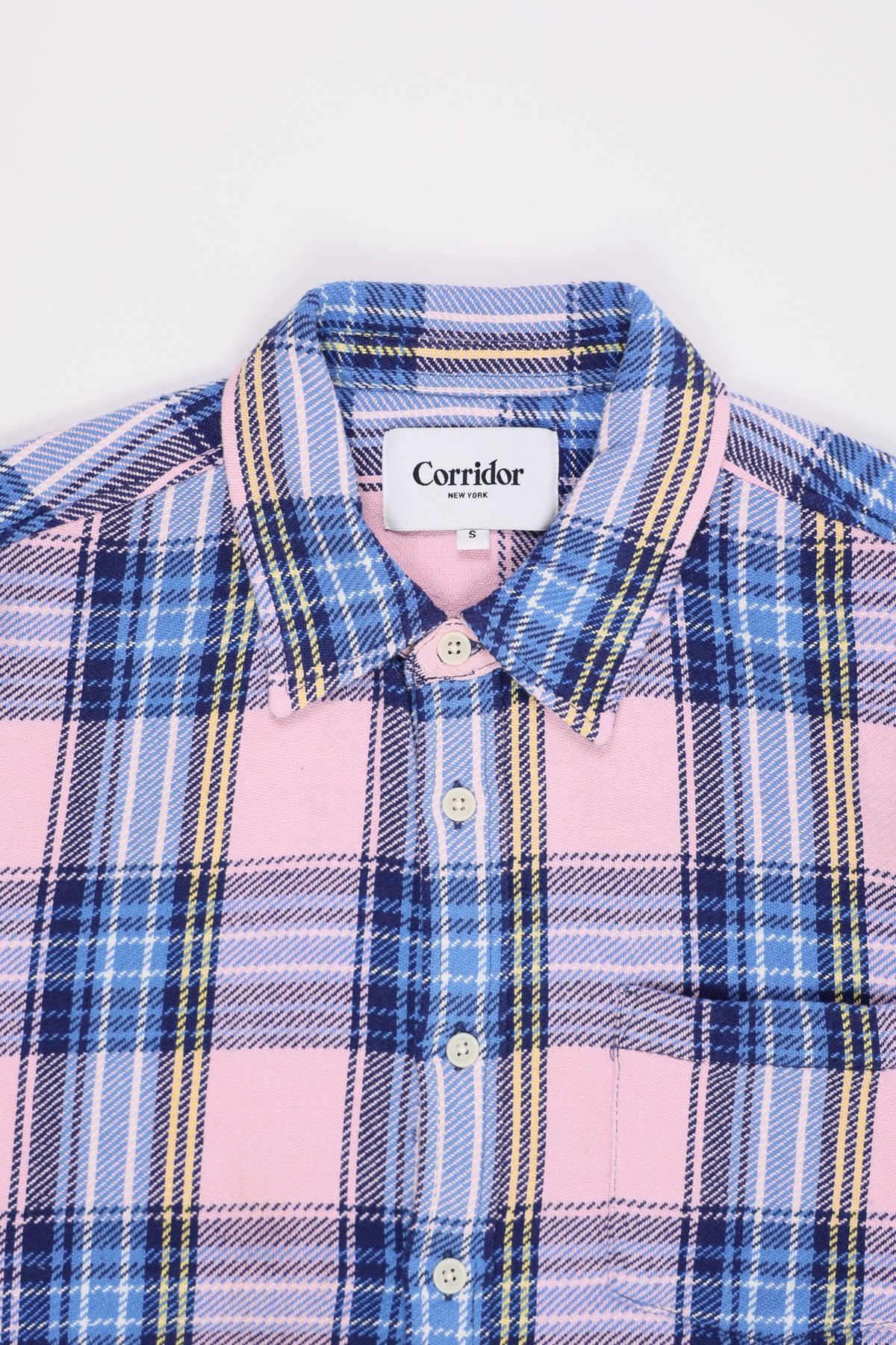 Corridor - Blanket Plaid Longsleeve - Pink - Canoe Club