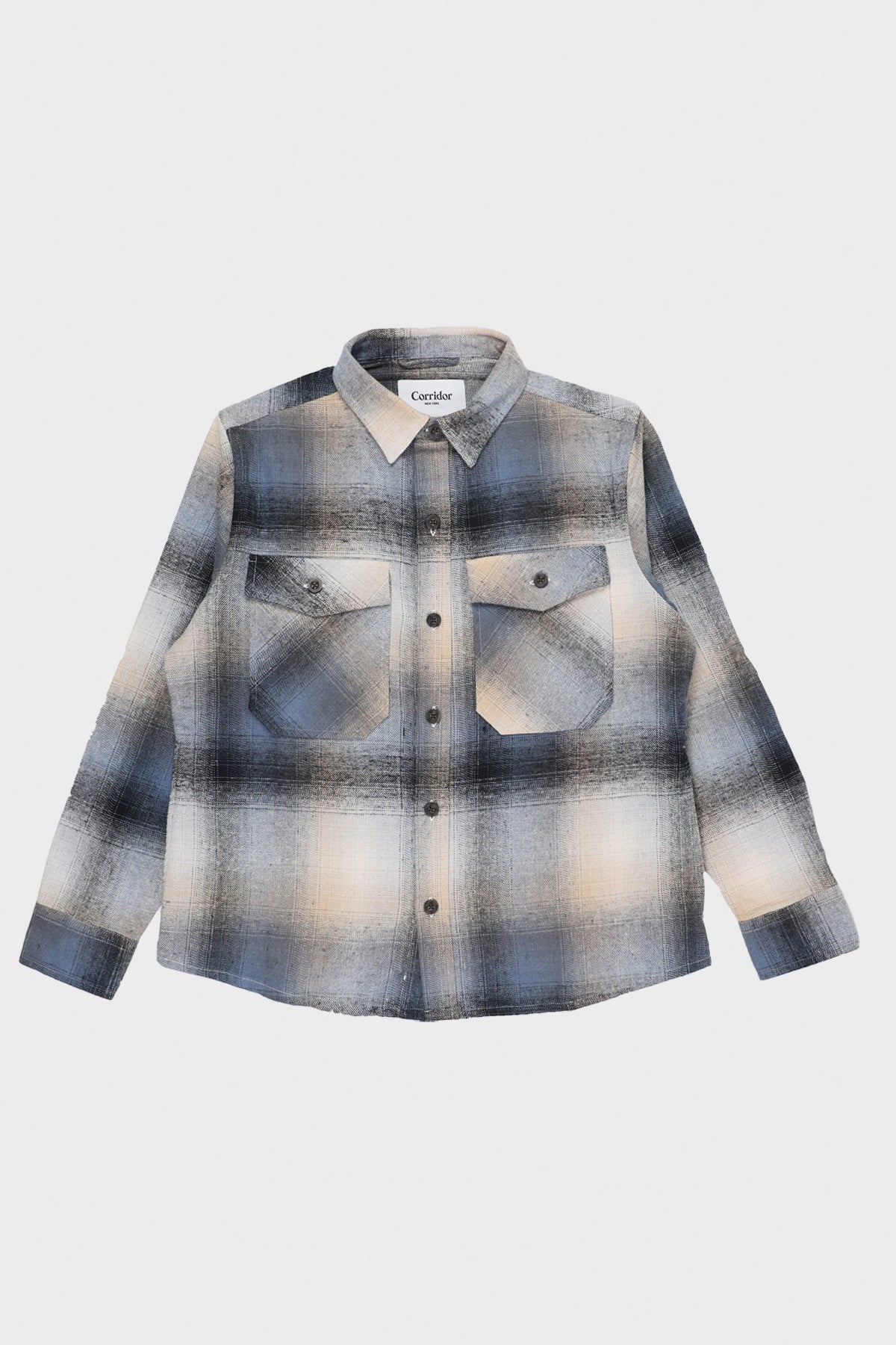 Corridor - Ombre Plaid Kingston Jacket - Brown - Canoe Club