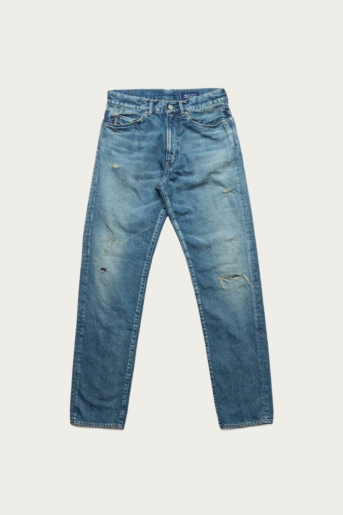 Cottle - C.T.L. Straight Denim Pants - Bengara (Indian Red) - Patch Indigo - Canoe Club