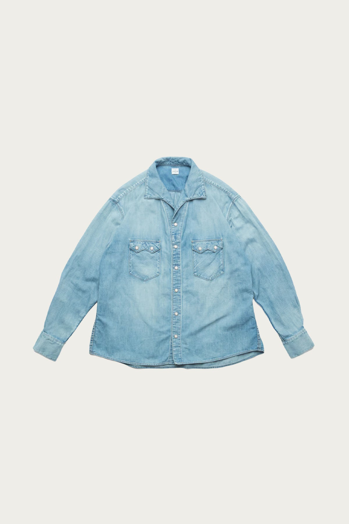 Cottle - C.T.L. Comfort Denim Shirt - 8oz Light Indigo - Canoe Club