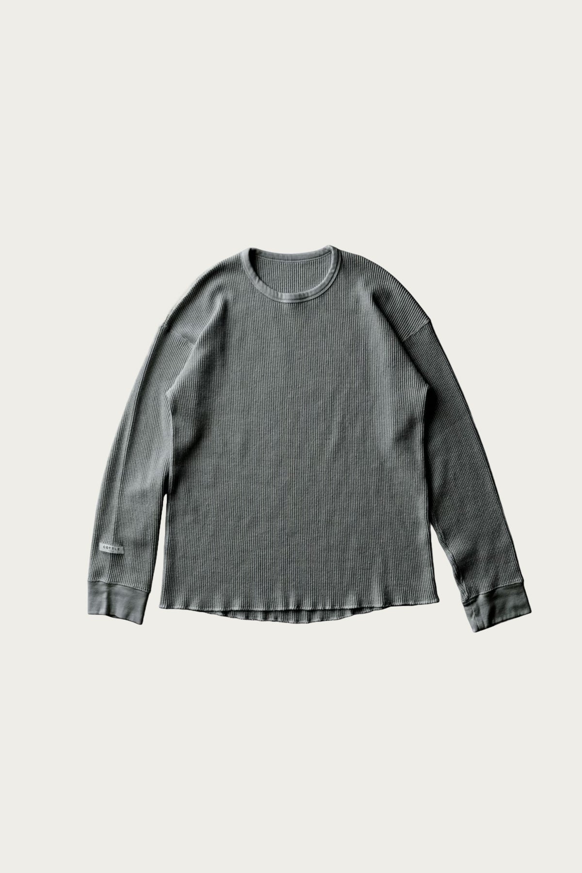 Cottle - Silk Noel Organic Waffle Long Sleeve - Sumi Ink - Canoe Club