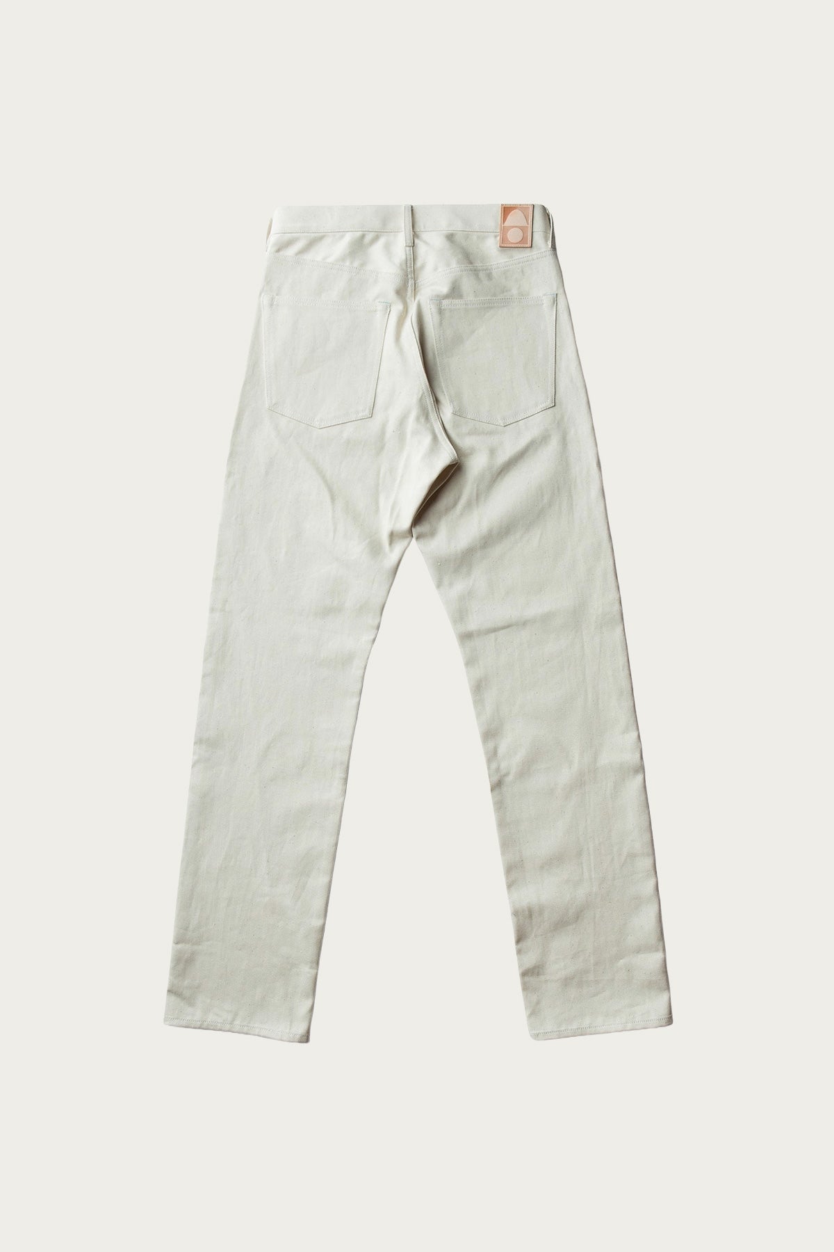 Cottle - C.T.L. Straight Denim Pants Asagi - Washed Ecru - Canoe Club