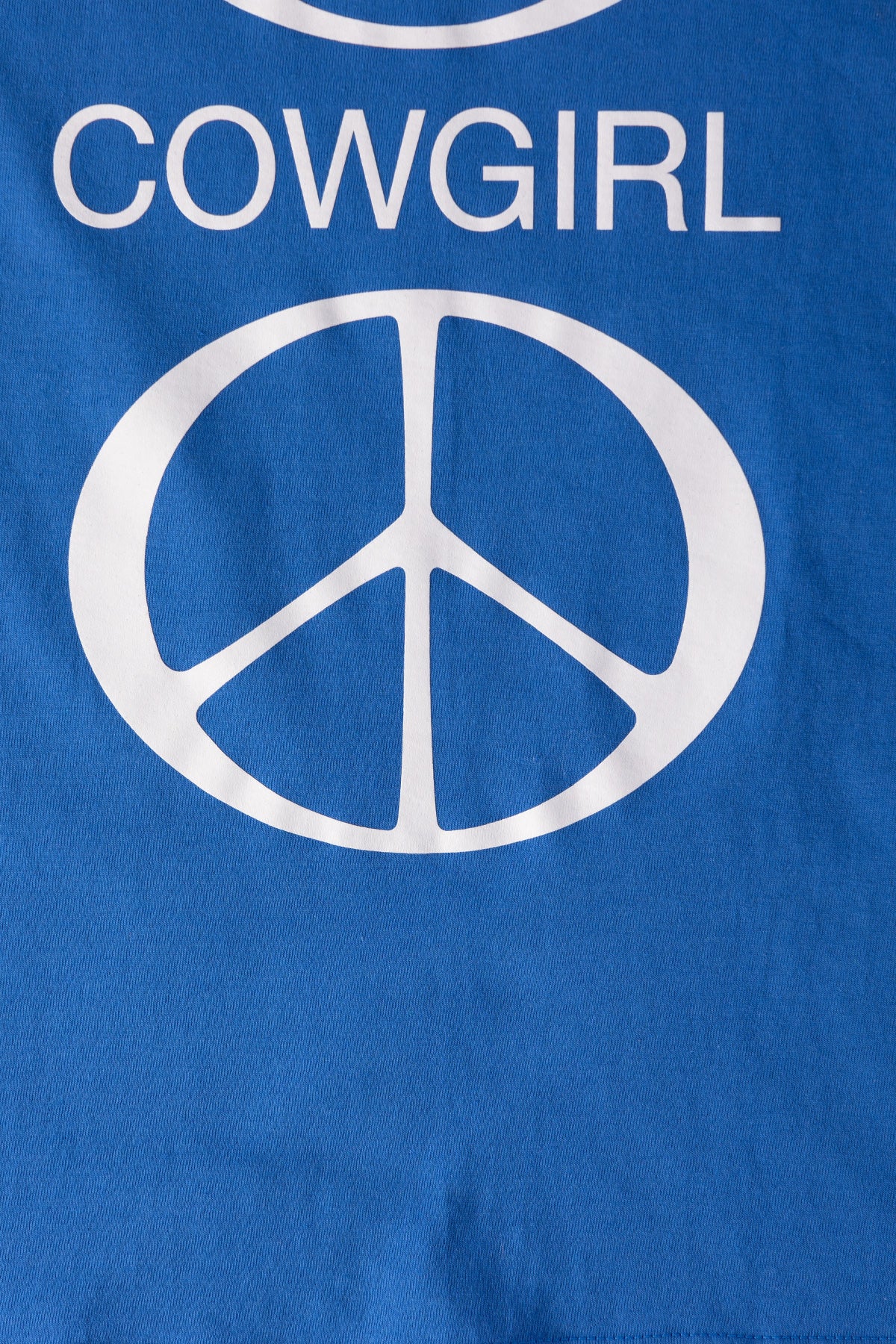 Cowgirl - Cowgirl Peace T-Shirt - Royal Blue - Canoe Club