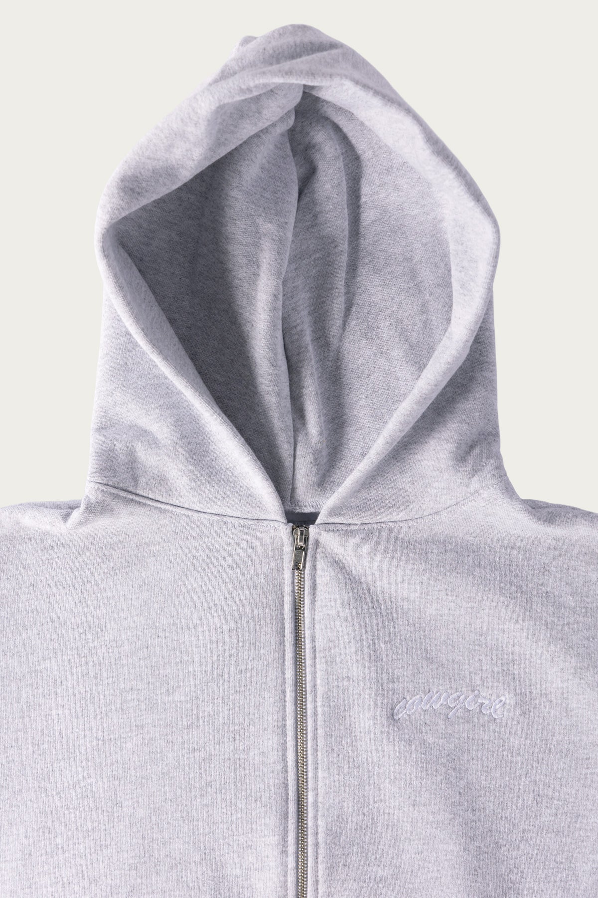 Cowgirl - Small Script Zip-Hoodie - Ash Grey - Canoe Club