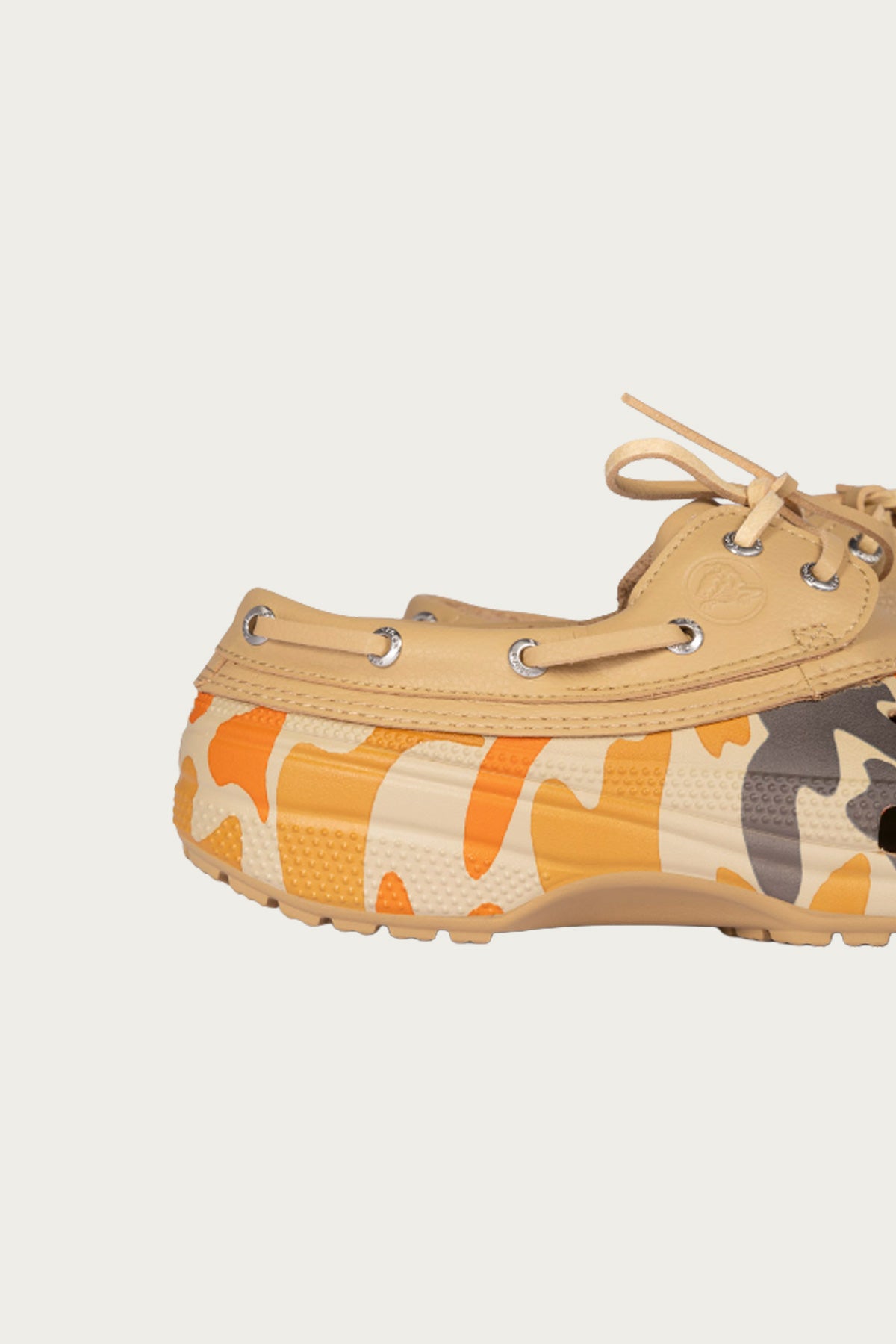 Crocs - Classic Duck Camo Boat Shoe - Tan/Shocking Orange - Canoe Club