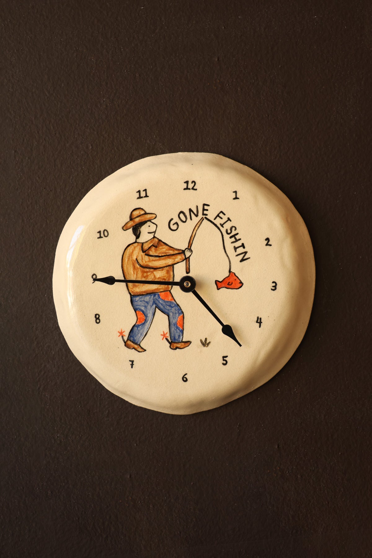 Danny D's Mud Shop - Gone Fishin Clock - Canoe Club