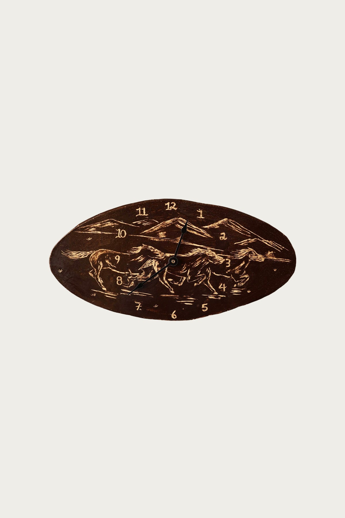 Danny D's Mud Shop - Western Motif Clock - Brown - Canoe Club