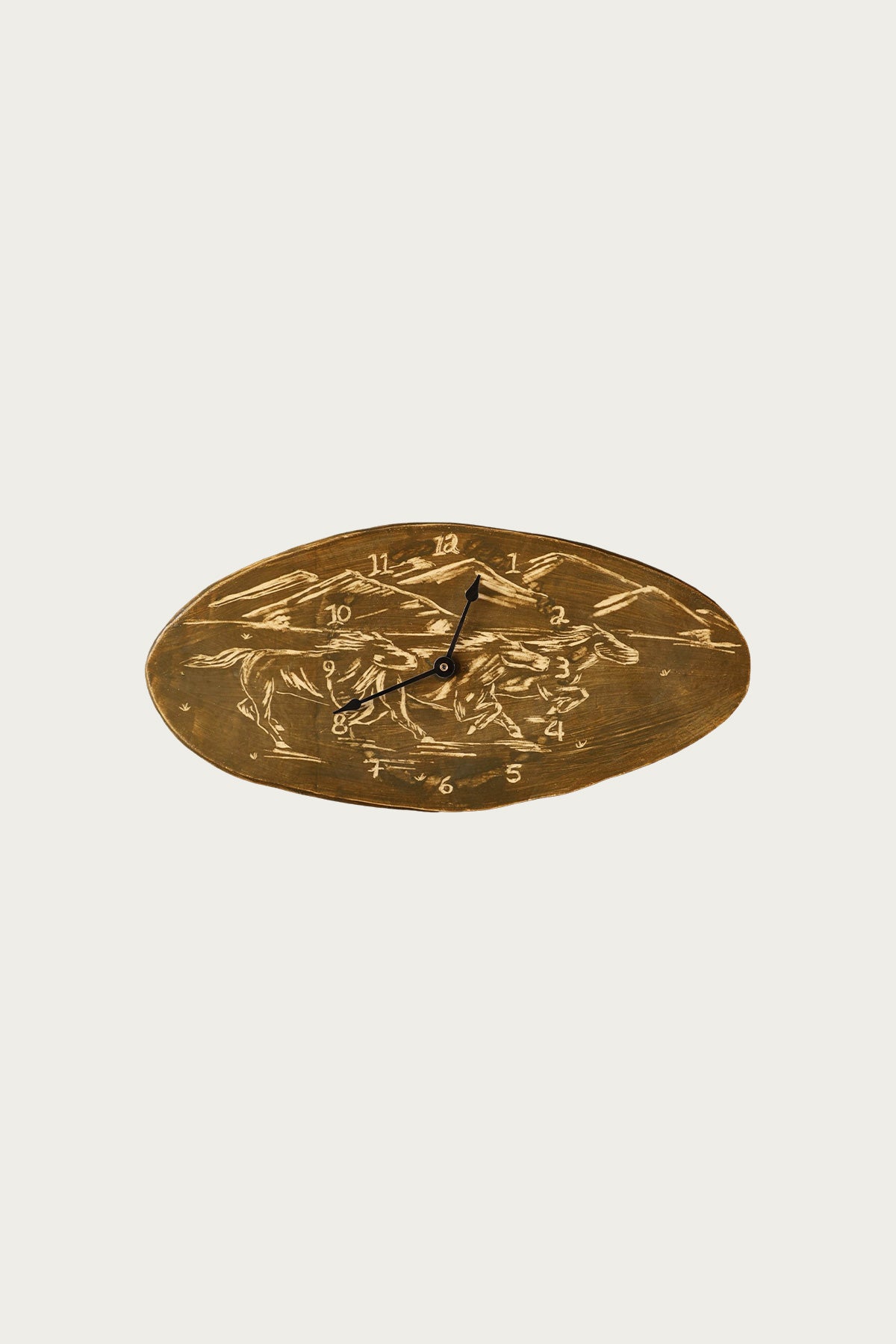 Danny D's Mud Shop - Western Motif Clock - Olive - Canoe Club