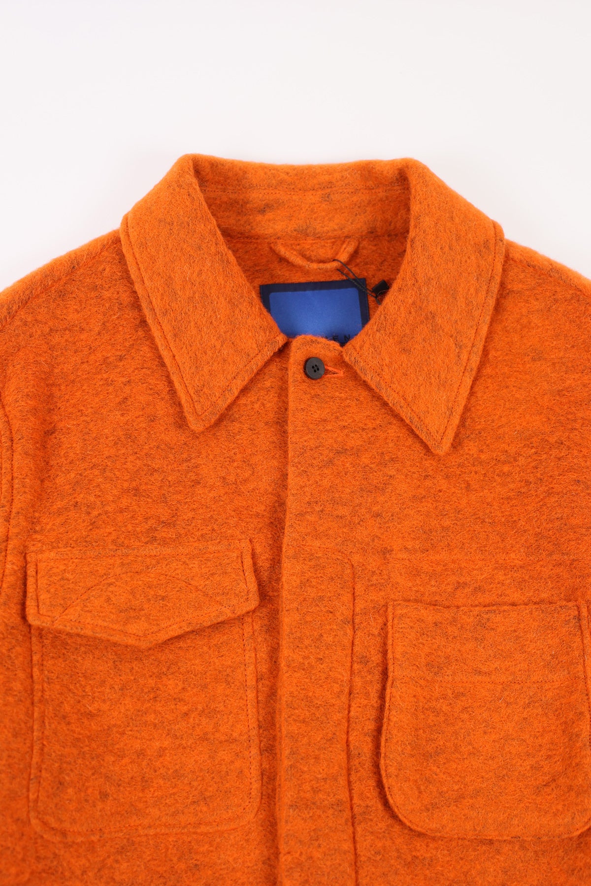 Document - Wool Field Shirting Jacket - Orange - Canoe Club