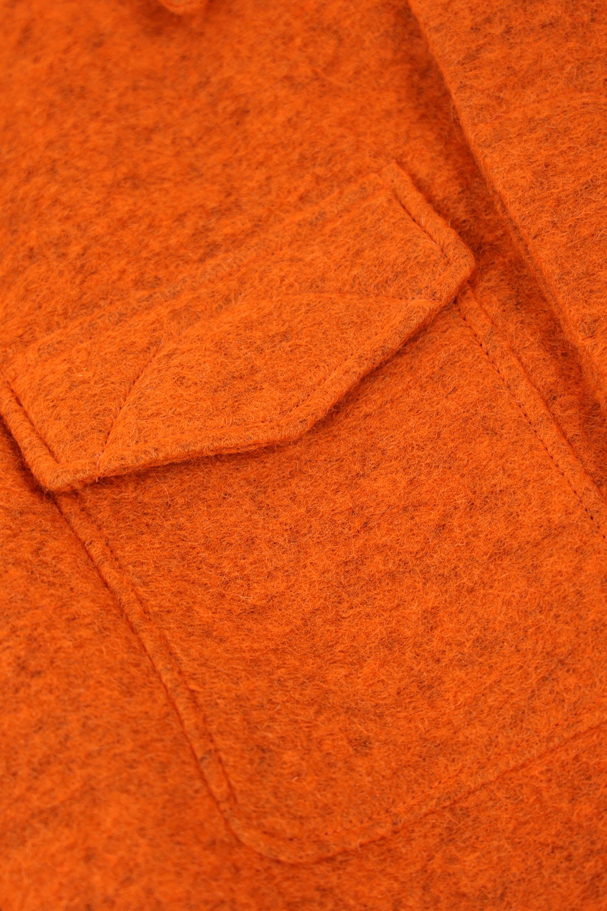 Document - Wool Field Shirting Jacket - Orange - Canoe Club
