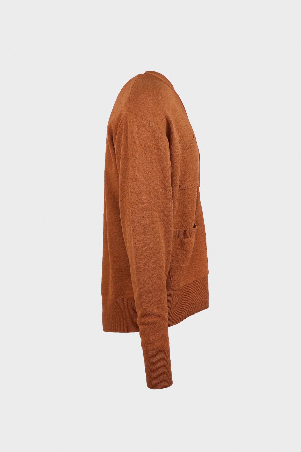 Document - Cotton Nylon V-Neck Cardigan - Camel - Canoe Club