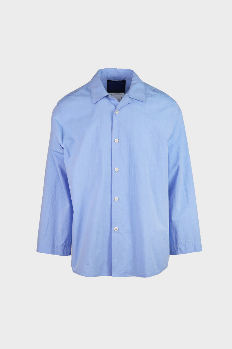 Document Typewriter Cotton Oversized Shirt | Chambray | Canoe Club