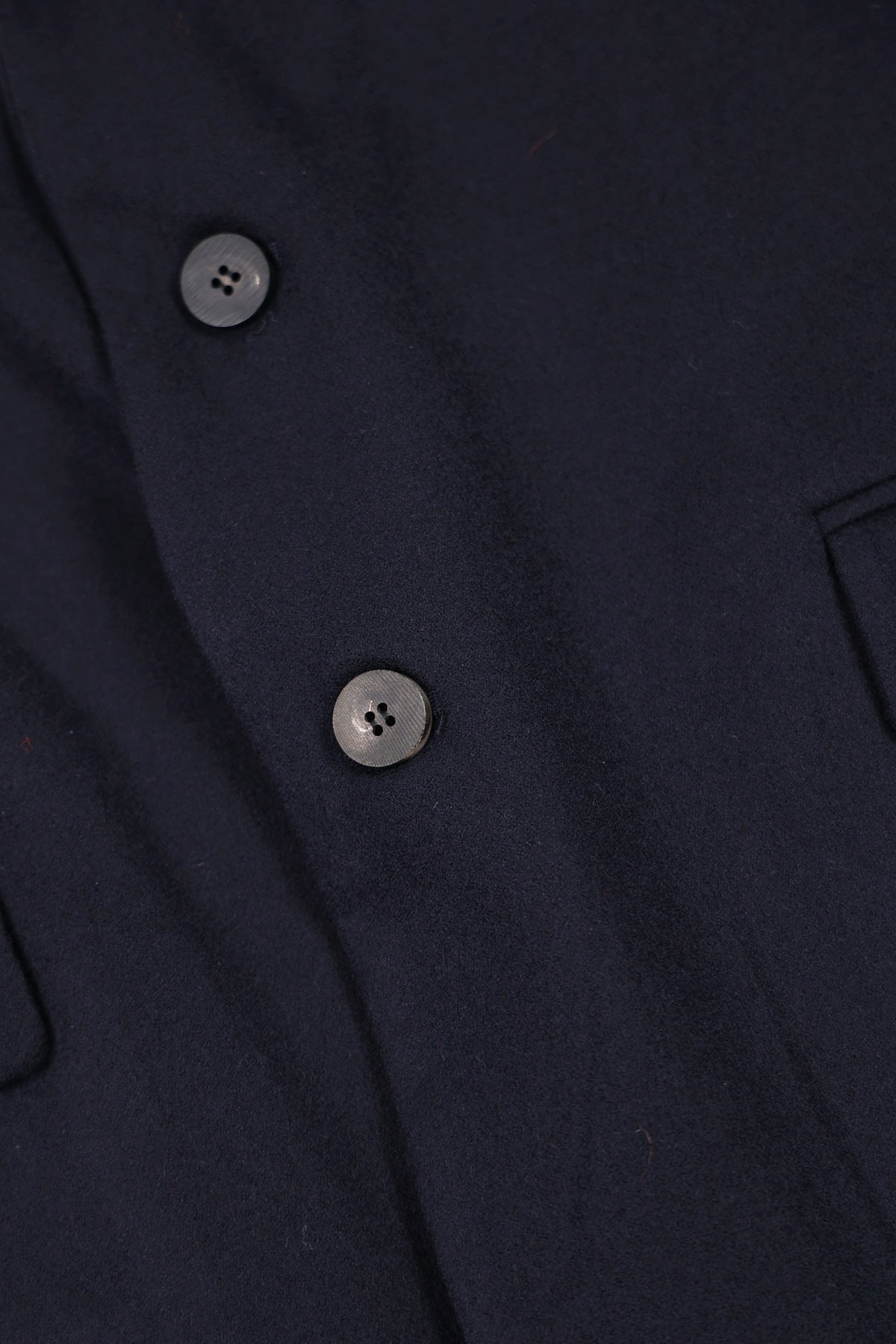 Document - Wool Melton Set Up Jacket - Dark Navy - Canoe Club