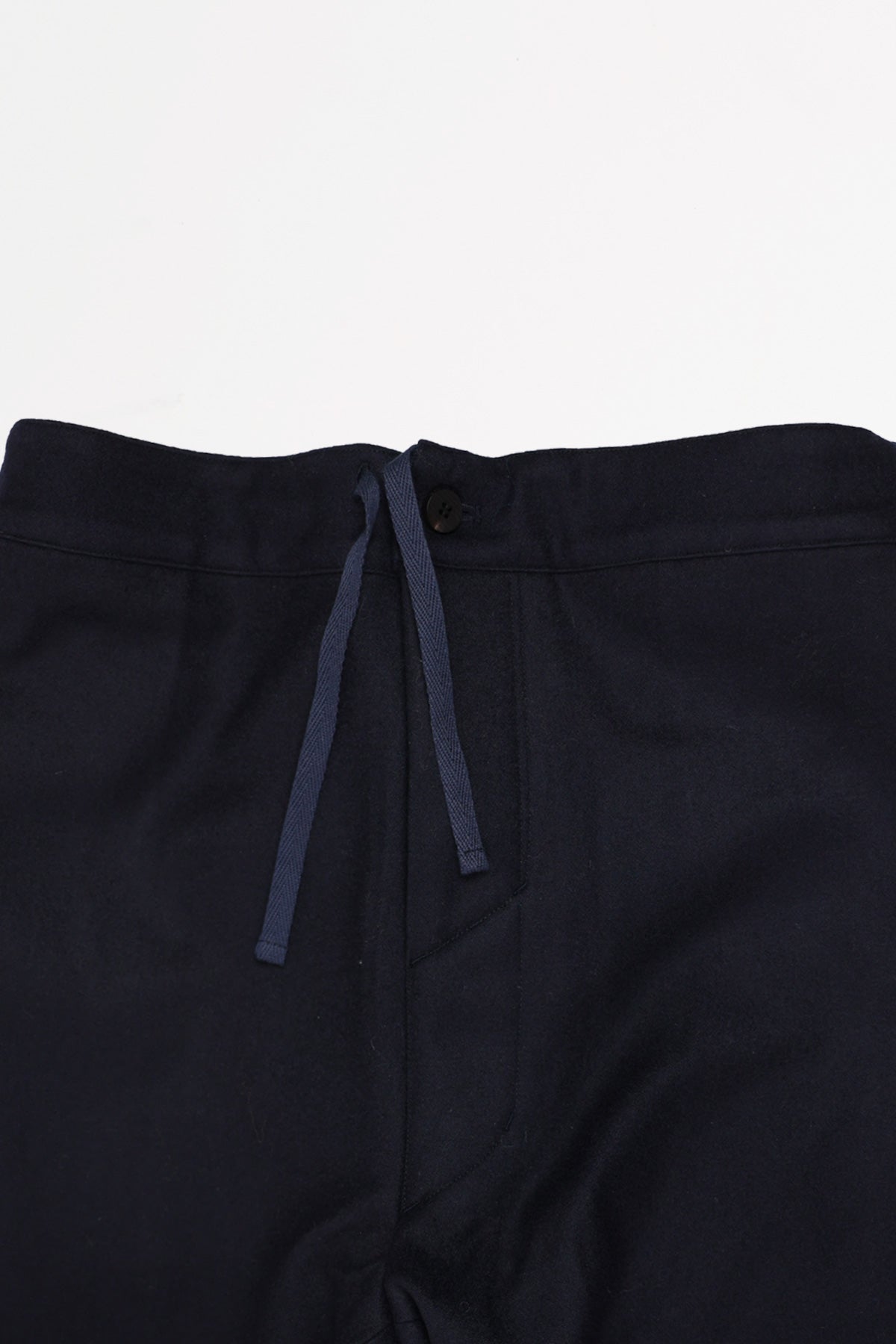 Document - Wool Melton Tucked Pants - Dark Navy - Canoe Club