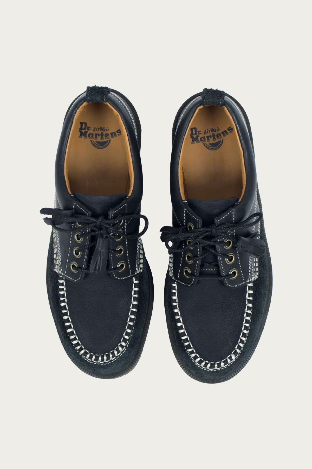 Dr. Martens - Lowell - Kinsley Tumble Buttersoft/Hairy Suede Black - Canoe Club