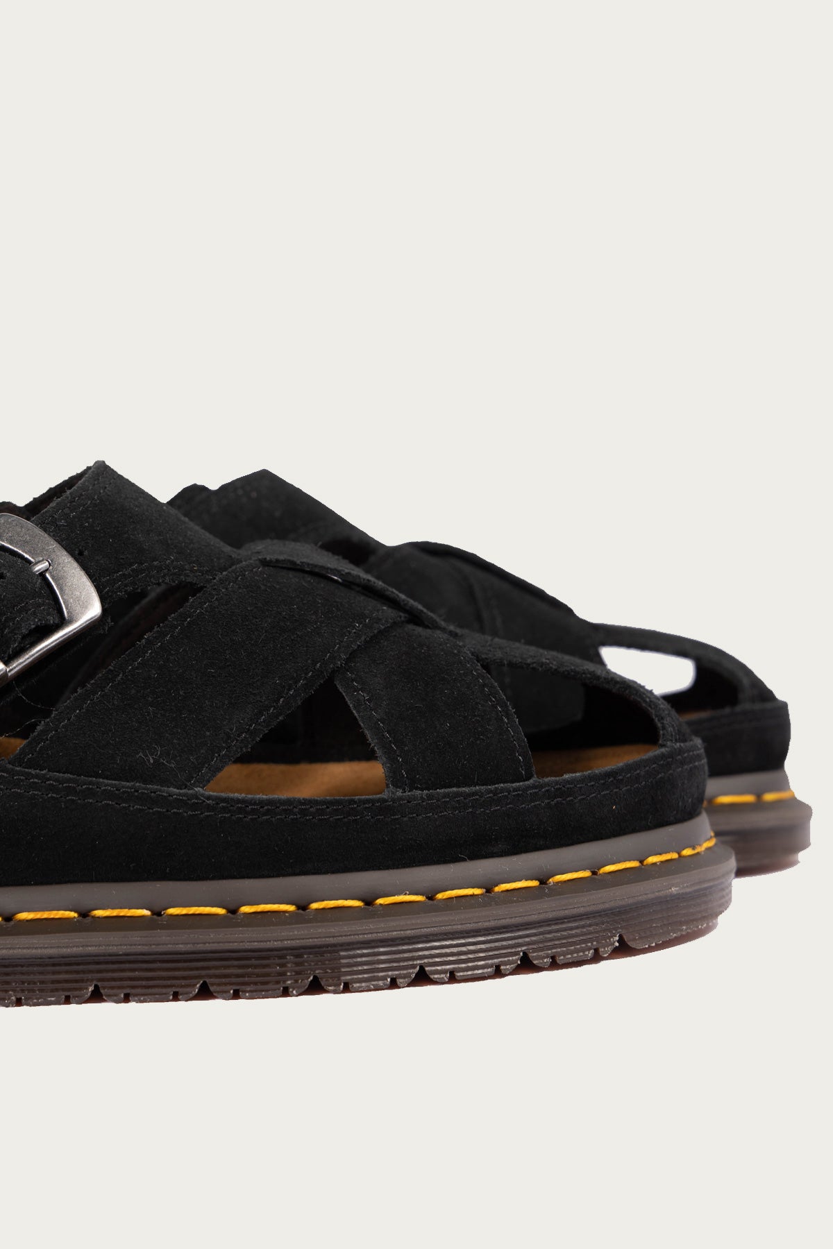 Dr. Martens - San Archive Fisherman - Plush Suede Reverse Black - Canoe Club