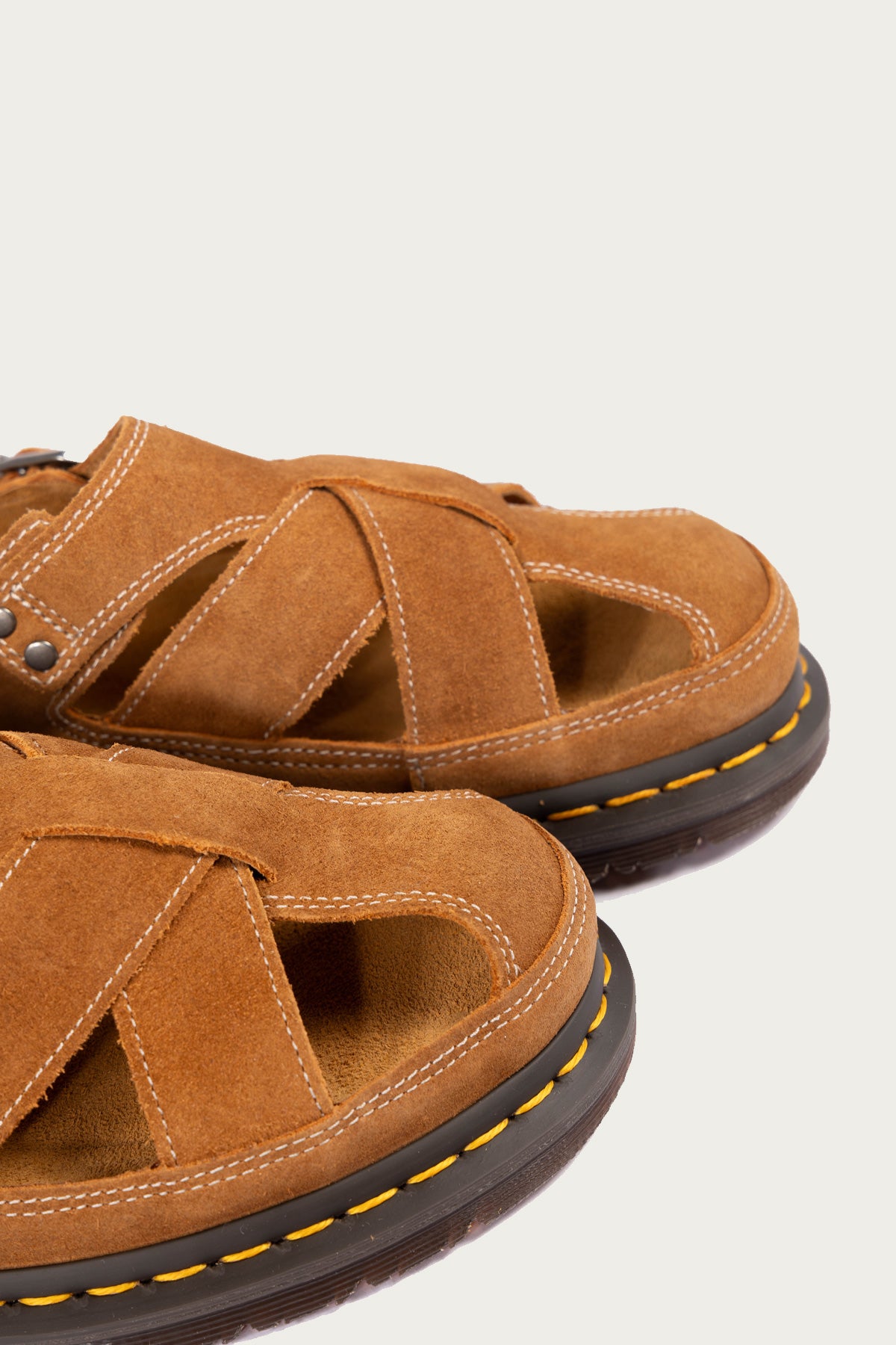 Dr. Martens - San Archive Fisherman - Plush Suede Reverse Natural Tan - Canoe Club