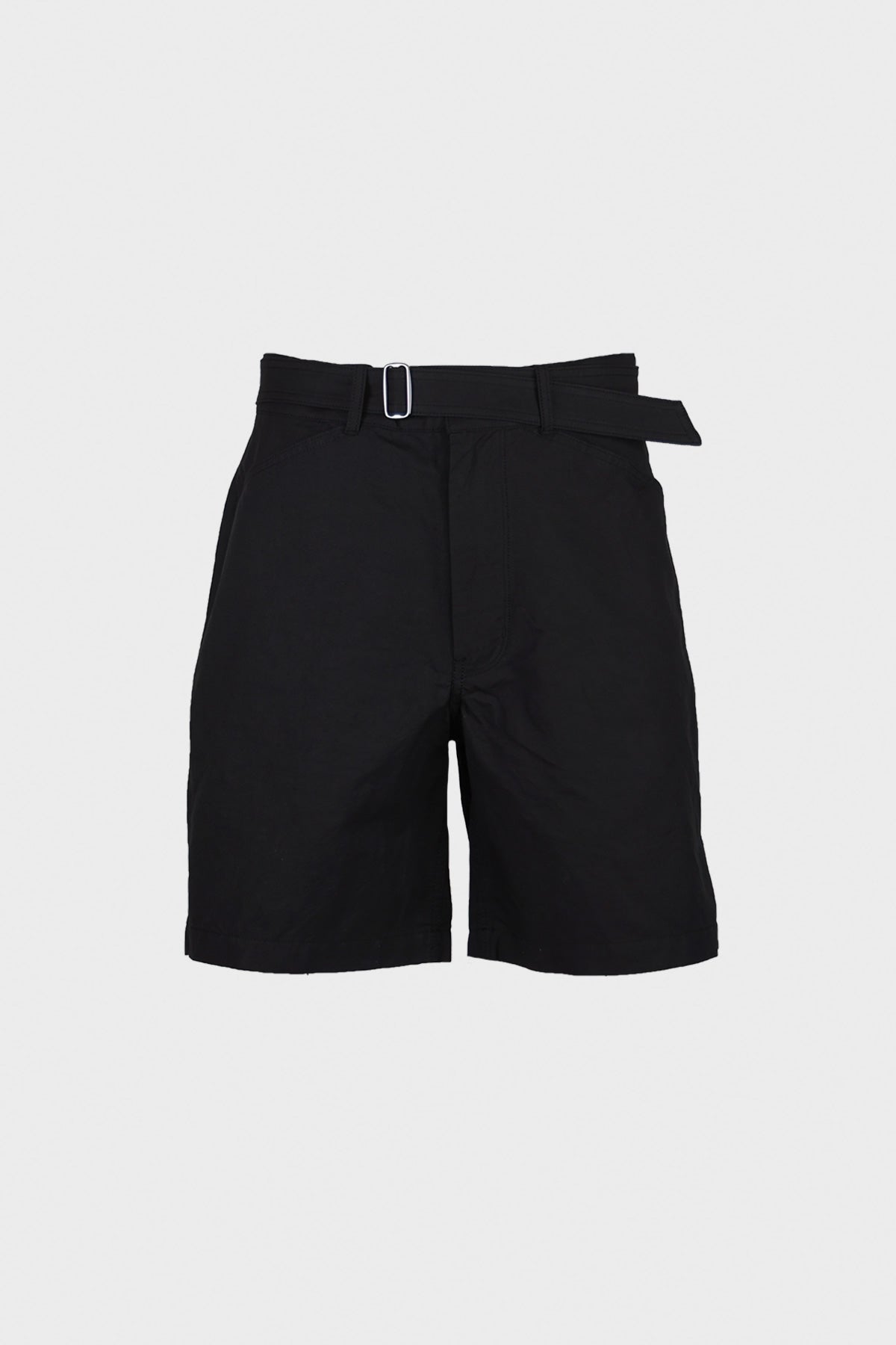 Eastlogue - Belted Shorts - Black Linen - Canoe Club